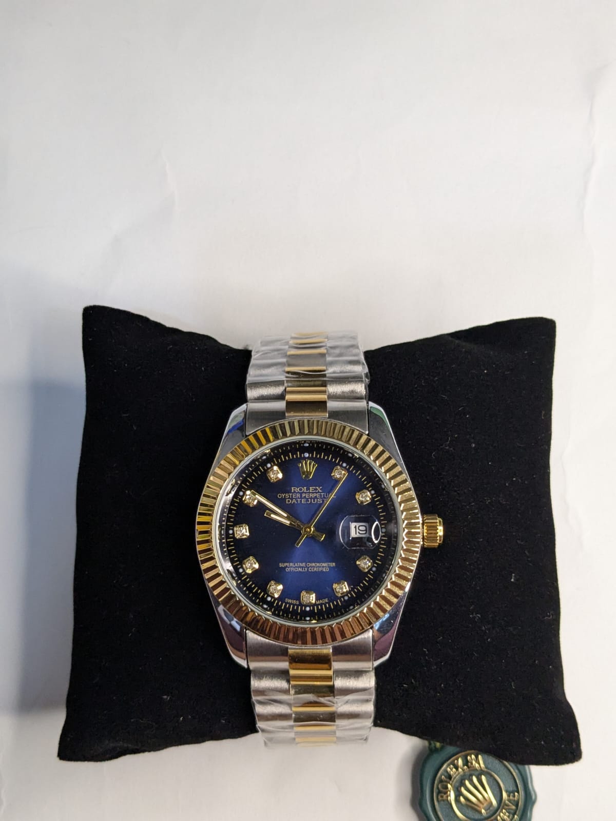 Rolex (Double tone&navy blue dial)