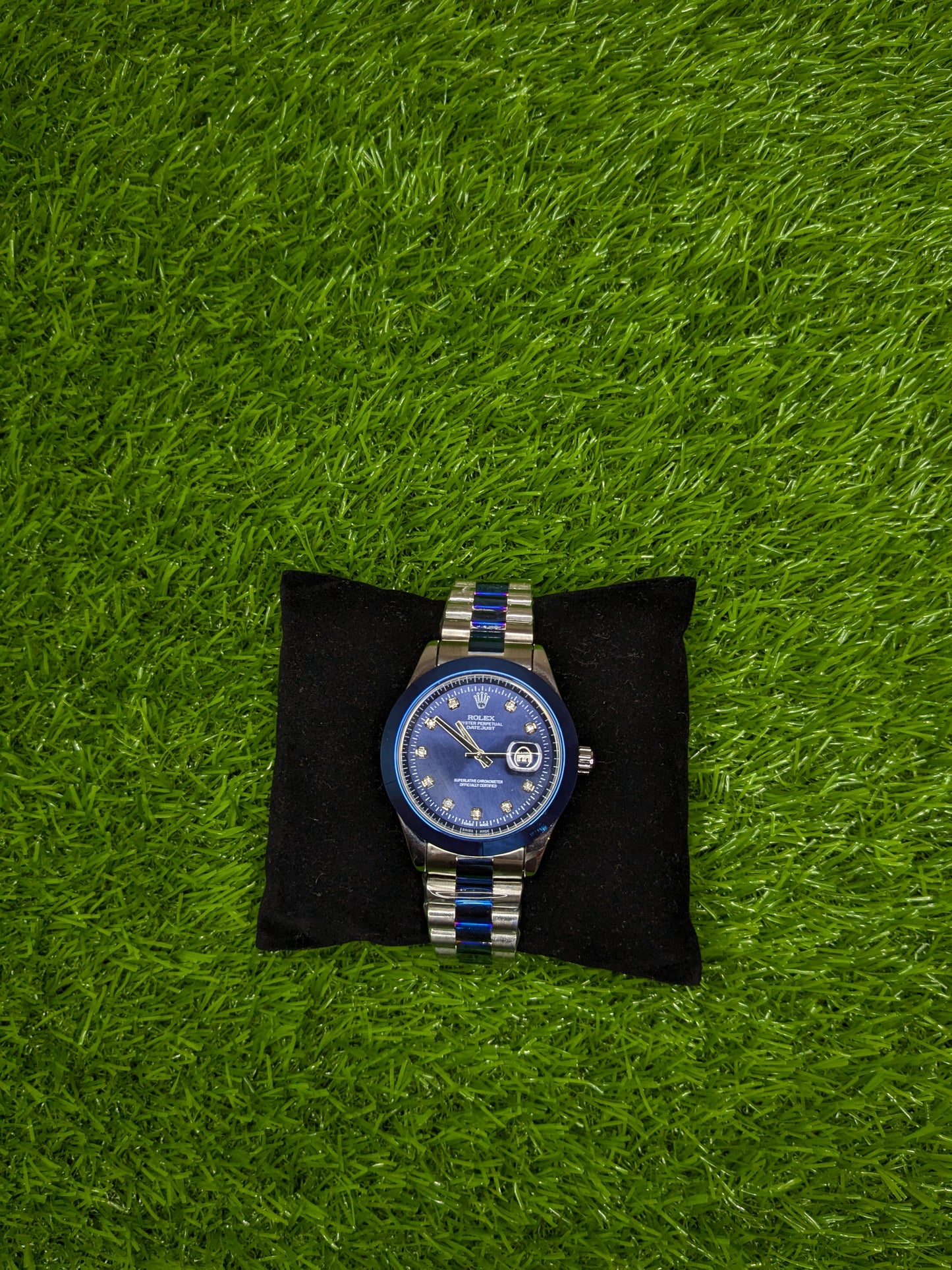 Rolex Double tone(Blue & Darkish)