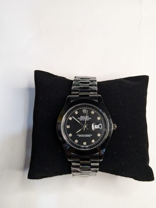 Rolex(Jet black dial & strap)